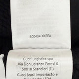 グッチ シルク100％ バックリボン カシミヤ混 ウール オーバー ニット フリルセーター ニット ブラック S レディース - NEWSED