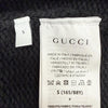 グッチ シルク100％ バックリボン カシミヤ混 ウール オーバー ニット フリルセーター ニット ブラック S レディース