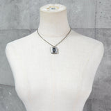 シャネル ココマーク クリア スクエア ネックレス シルバー ブラック 10/A - NEWSED