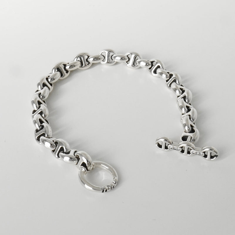 ホーセンブース 10MM OPEN - LINK シルバー925 ブレスレット 28コマ - NEWSED