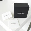 Chanel Coco Mark 水钻戒指，银色，尺寸 11，含盒子