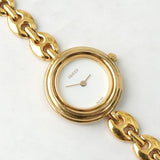 グッチ チェンジベゼル 11/12.2 QZ / SS 白文字盤 レディース 電池交換済 - NEWSED