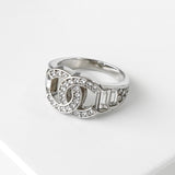 シャネル ココマーク ラインストーン シルバー 指輪 リング 11.5号 - NEWSED