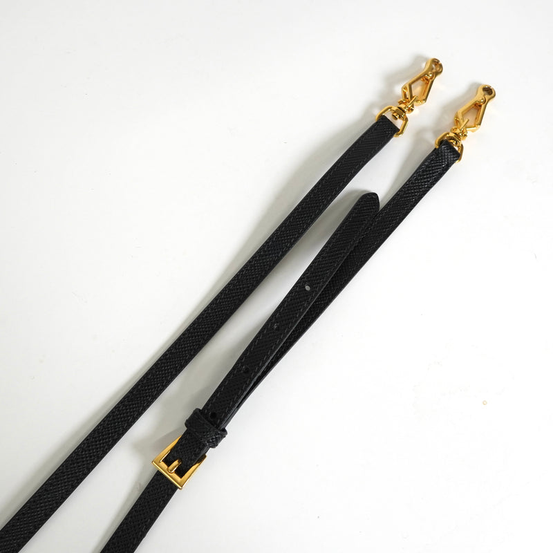 プラダ サフィアーノ レザー 2way ハンドバッグ ショルダーバッグ ブラック