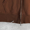 アベイシングエイプ (B)APE SOUNDS LOGO ZIP HOODIE プリント パーカー ブラウン
