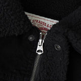 リーバイス SHERPA LINED TRUCKER JACKET コーデュロイ襟 ボアジャケット ブラック メンズ
