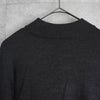 イヴ サンローラン ヴィンテージ YSLロゴ モックネック ニット グレー