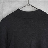 イヴ サンローラン ヴィンテージ YSLロゴ モックネック ニット グレー