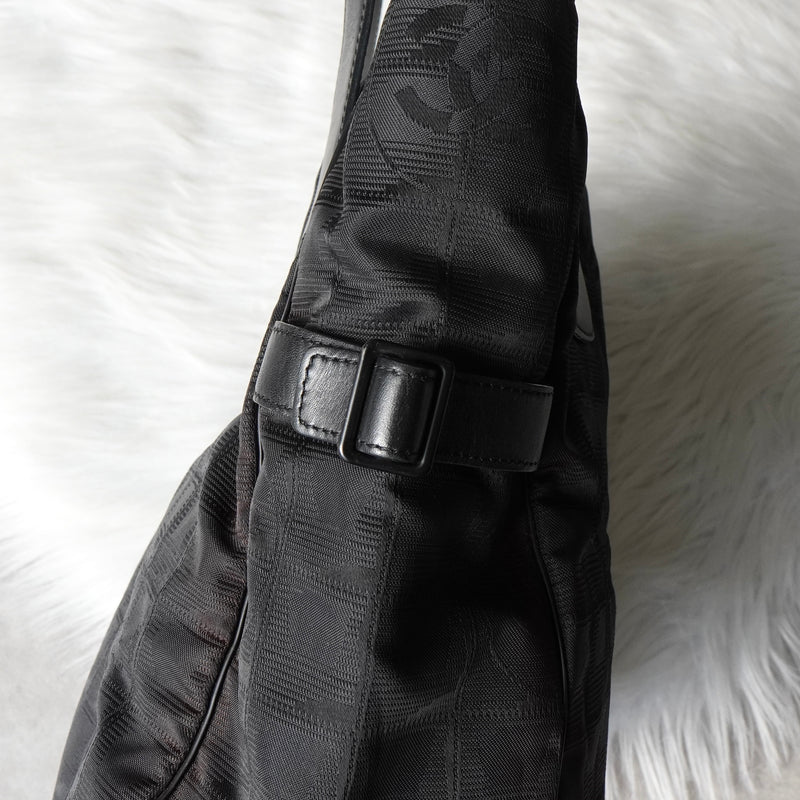 シャネル ニュートラベルライン GM トートバッグ ブラック 7桁6番台