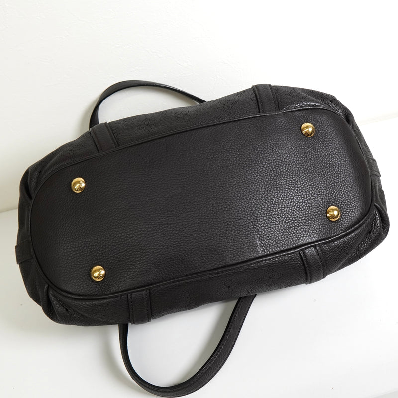 ルイ ヴィトン モノグラム マヒナ ルナーPM ショコラ ハンドバッグ ダークブラウン M97051