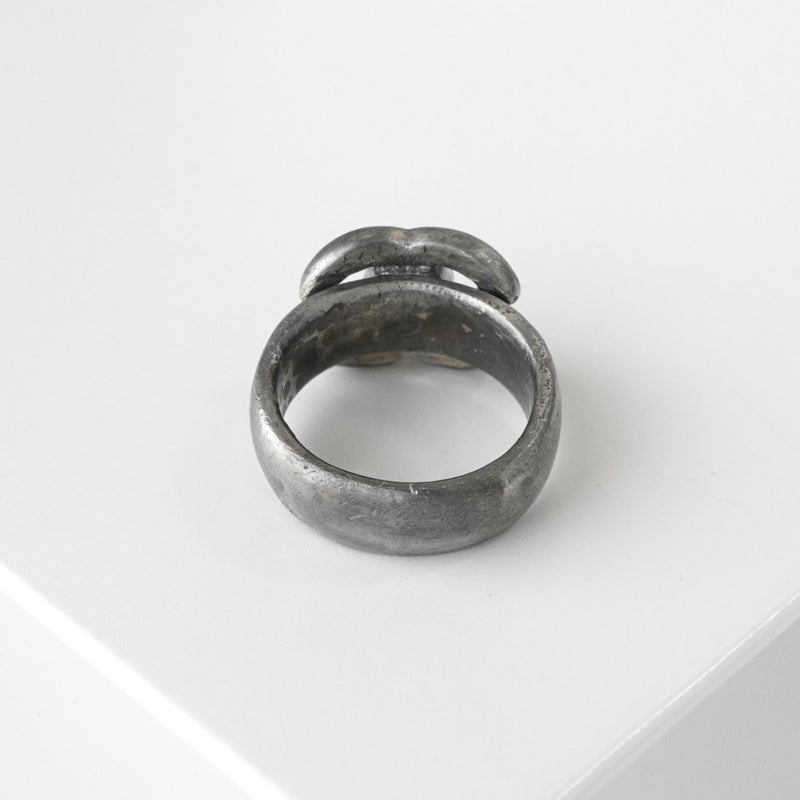 シャネル ココマーク シルバー / ブラック 指輪 リング 12.5号 - NEWSED