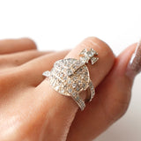 ヴィヴィアン・ウエストウッド オーブロゴ ピンクゴールドラインストーン 指輪 リング 箱付き 12.5号 - NEWSED