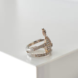 ヴィヴィアン・ウエストウッド オーブロゴ ピンクゴールドラインストーン 指輪 リング 箱付き 12.5号 - NEWSED