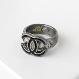 シャネル ココマーク シルバー / ブラック 指輪 リング 12.5号 - NEWSED