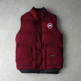 カナダグース ダウンベスト レッド