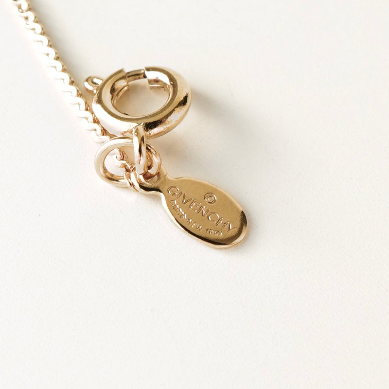 ジバンシィ ヴィンテージ Gロゴ ネックレス GP ゴールド