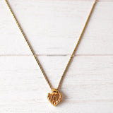 Heart Motif Gold Necklace