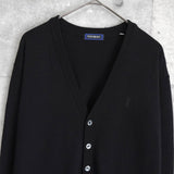 イヴ サンローラン ヴィンテージ YSLロゴ ウール カーディガン ブラック
