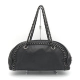 シャネル ココマーク ラグジュアリーライン レザー チェーン ショルダーバッグ ボーリングバッグ ブラック 1番台8桁