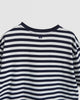 アミパリ アミ パリス ハートロゴ ボーダー Tシャツ ネイビー / ホワイト Lサイズ メンズ レディース