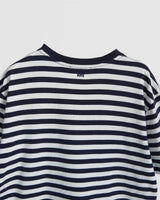 アミパリ アミ パリス ハートロゴ ボーダー Tシャツ ネイビー / ホワイト Lサイズ メンズ レディース