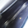 Christian Dior CD logo gold hardware leather shoulder bag navy
