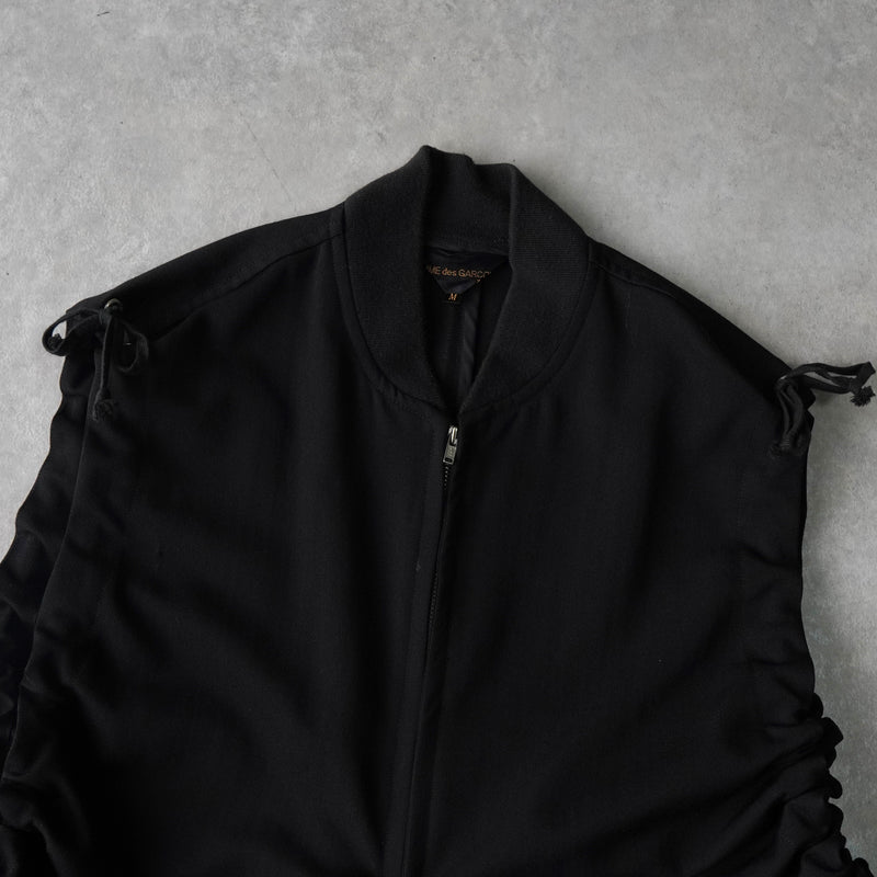 コムデギャルソン 1990年製 変形 ジッパー ベスト レディース ブラック