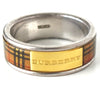 Burberry Nova 格纹银戒指，14 码
