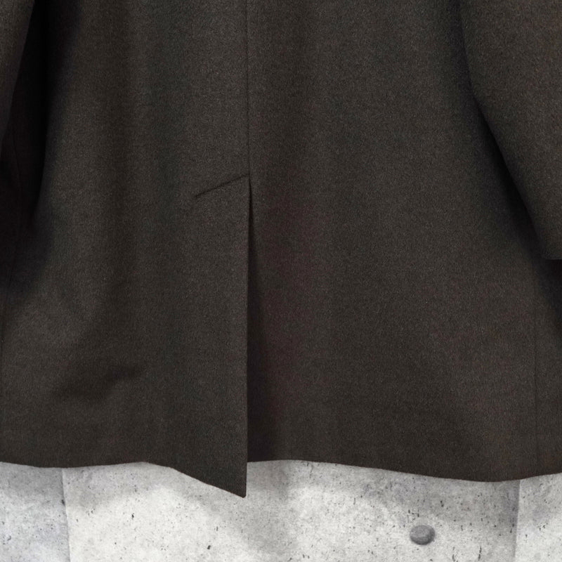 バーバリー カシミヤ アンゴラ ウール ノバチェック裏地 ステンカラーコート ブラウン