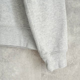 ポロ ラルフローレン フェルトロゴ フルジップ パーカー ライトグレー