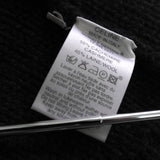 セリーヌ ヴィンテージ カシミア ケーブル ニット レディース チャコールグレー レザー ウエストベルト付き