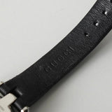 グッチ ディアマンティッシマ 141.5 SS×クォーツ / レザー 黒文字盤 箱付き 電池交換済 - NEWSED