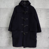 バーバリー ノバチェック裏地 ダッフルコート  ネイビー