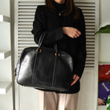 ロエベ アナグラム レザー ビジネスバッグ ハンドバッグ ブラック メンズ