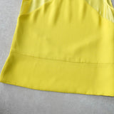 ジルサンダー ノーリーブ トップス レディース イエロー タグ付き未使用品