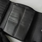 プラダ トライアングルロゴ サフィアーノ レザー 三つ折り財布 ブラック