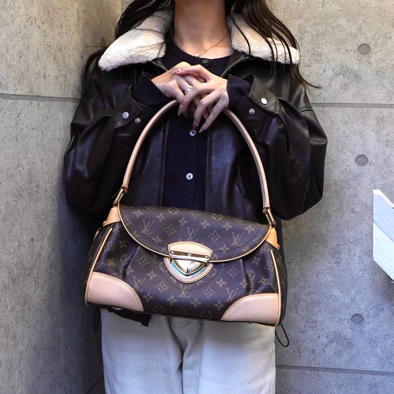 ルイ ヴィトン モノグラム ビバリーMM ブラウン M40121