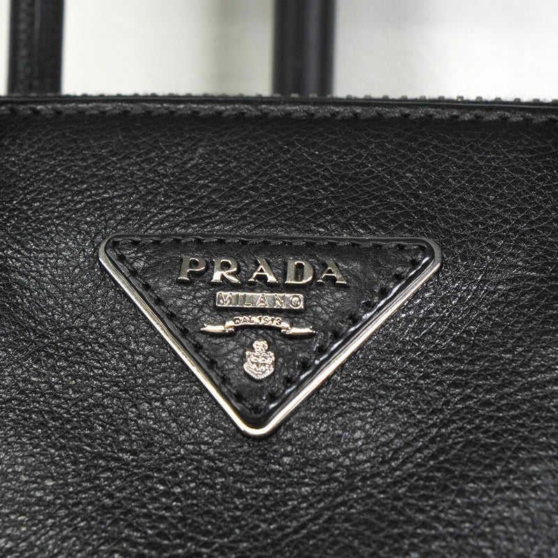 プラダ レザー ビジュー スタッズ 2way ハンドバッグ ショルダーバッグ ブラック
