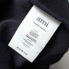 Ami Paris College Logo Sweatshirt Black