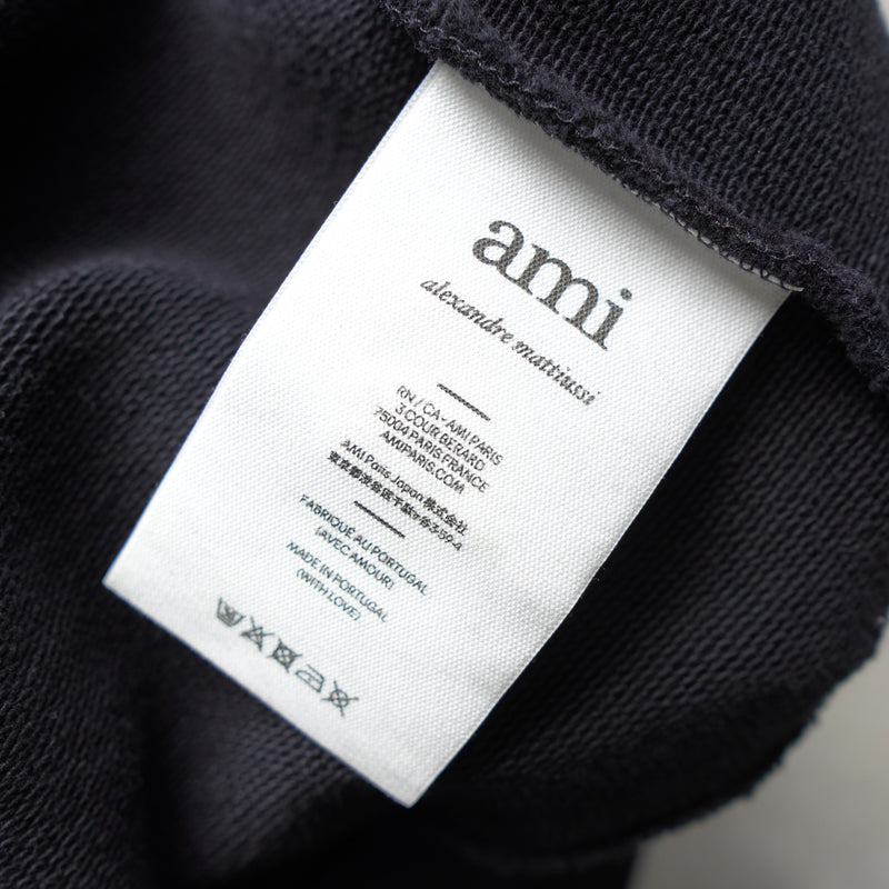 Ami Paris College Logo Sweatshirt Black