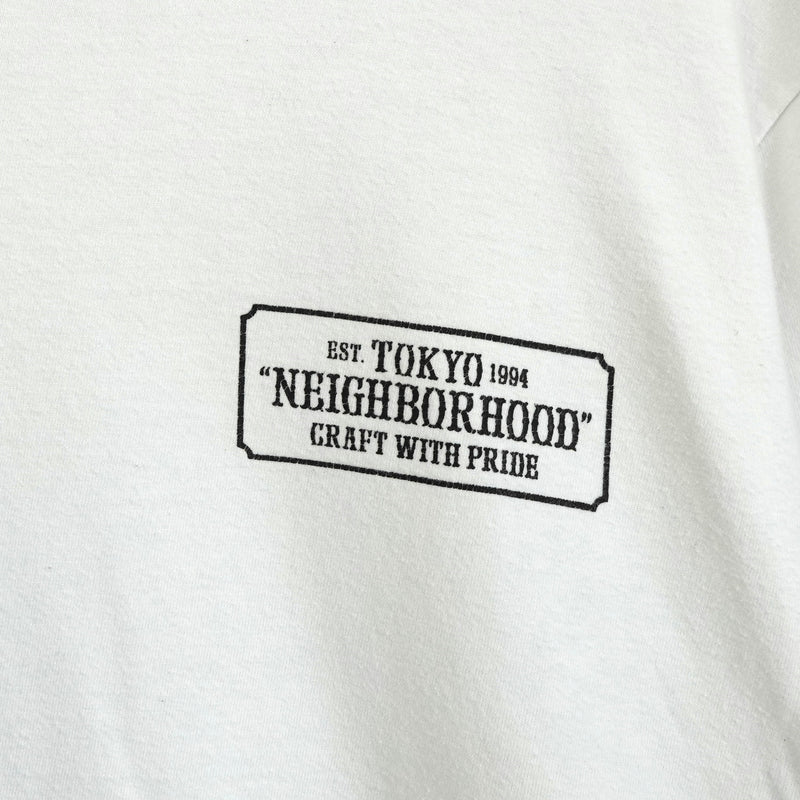 ネイバーフッド プリント Tシャツ ホワイト