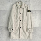 ストーンアイランド コンパスバッジ ステンカラーコート ベージュ メンズ