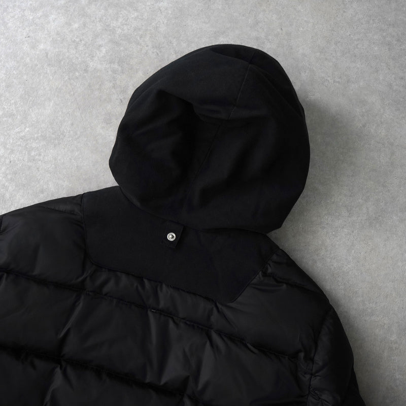 アクネ ストゥディオズ フーデッド ダウンコート ダウンジャケット ブラック