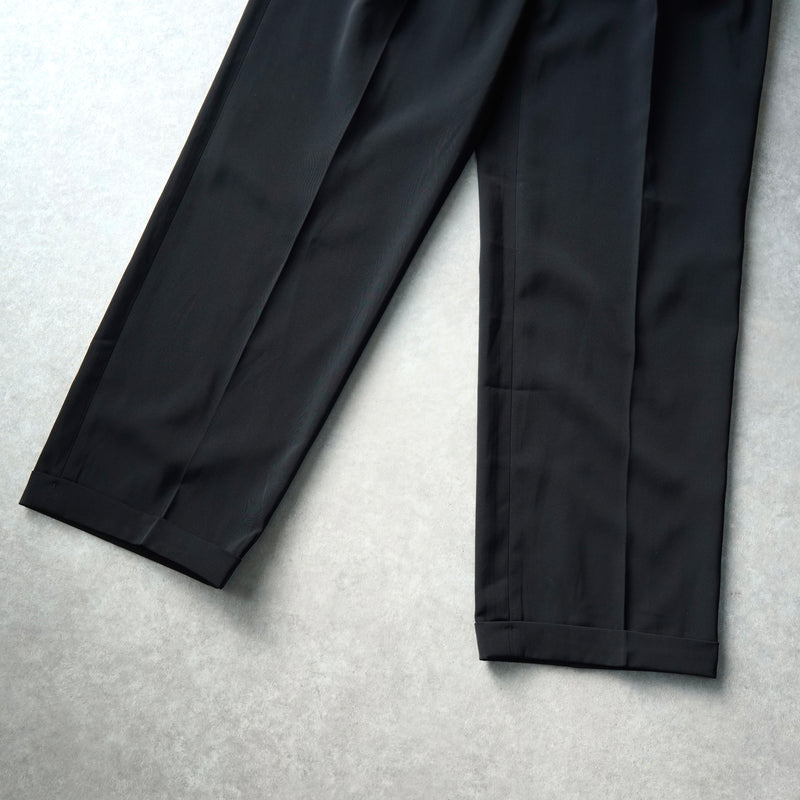 クリスチャン ディオール ヴィンテージ ツータック スラックス ブラック