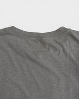 エムエムシックス メゾン マルジェラ イニシャルロゴパッチ 異素材切り替え Tシャツ グレージュ レディース