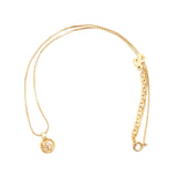 クリスチャン ディオール CDロゴ サークル ネックレス GP レディース