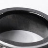 ディーゼル ロゴ ステンレススチール 指輪 リング ブラック / シルバー 16号