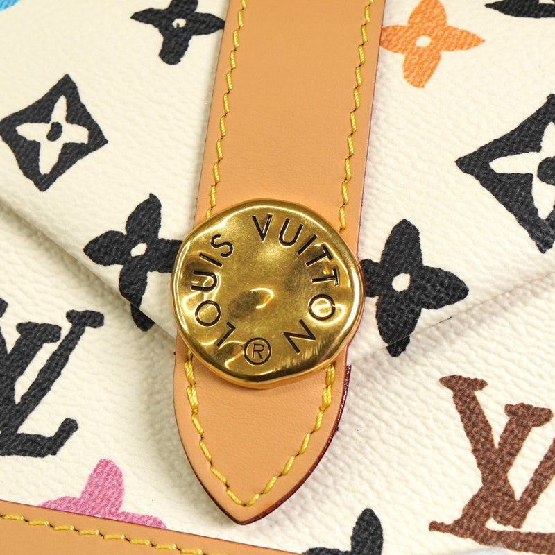 ルイ ヴィトン モノグラムクラギー エンベロップ ウェアラブル ウォレット クリーム M83346 ICチップ内蔵