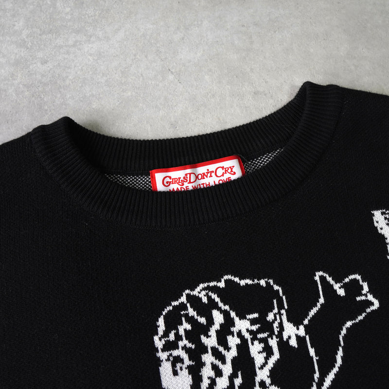 ガールズドントクライ エンジェル ニット ブラック