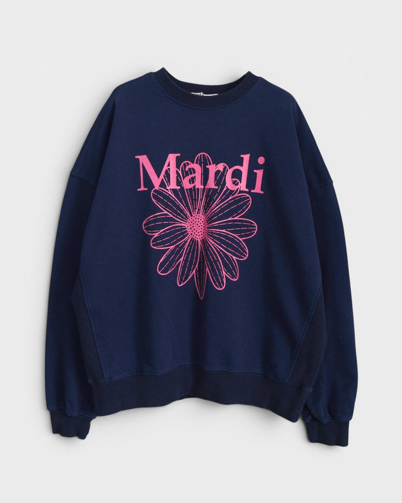 マルディ メクルディ フラワーロゴ スウェット ネイビー レディース